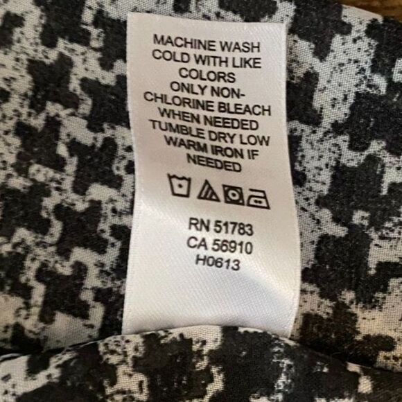 Maurices Hounds Tooth Sheer Boho High Low Tunic Top Size XL - Picture 7 of 8